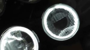 Ангельские глазки bmw e34 пробная сборка