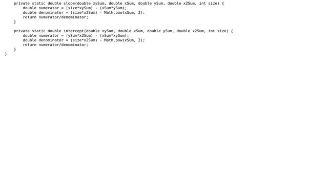Code Review: Java Statistics: clinging to Static methods
