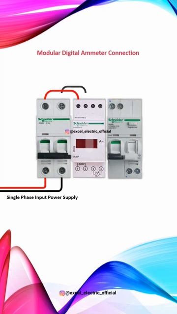 Modular Digital Ammeter Connection.