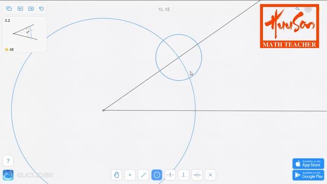 Euclidea 3.2 (Gamma 2) Triangle by Angle and Orthocenter | Online Courses | Math Garden 🌟🌟🌟 смотреть онлайн