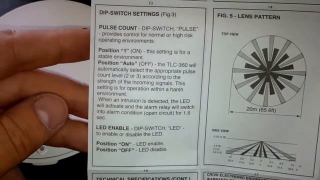 TLC-360-Стельовий детектор руху \виробництво CROW Israel\ смотреть онлайн