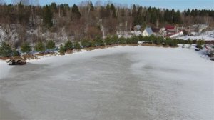 Пожарный водоём в нашей деревне