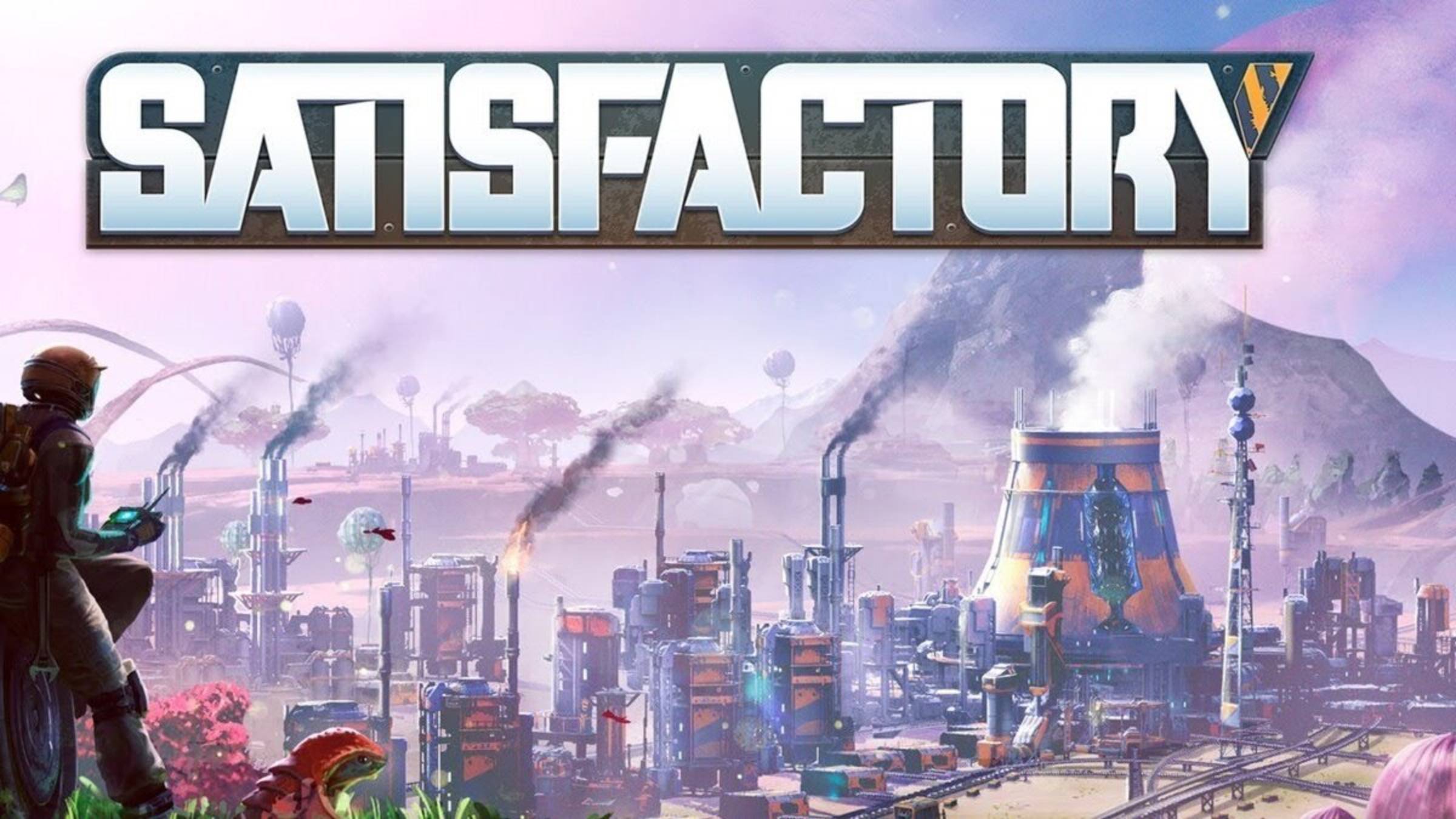 Satisfactory (часть 9) Закончил 3ю фазу космолифта. Разбираемся с чертежами. Разведка местности.