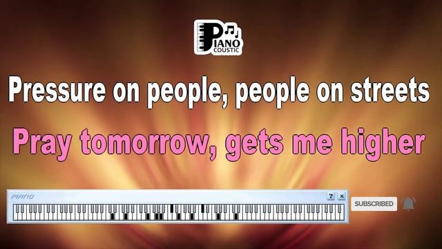 UNDER PRESSURE QUEEN, DAVID BOWIE KARAOKE LYRICS VERSION HD смотреть онлайн