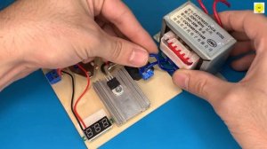 how to make simple DC Adjustable Power Supply 0-30v 10 Ampere