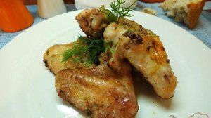 Куриные крылышки с шафраном и соевым соусом