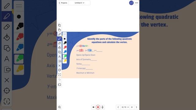 Unit 4 LT 7 Parts of a Parabola смотреть онлайн