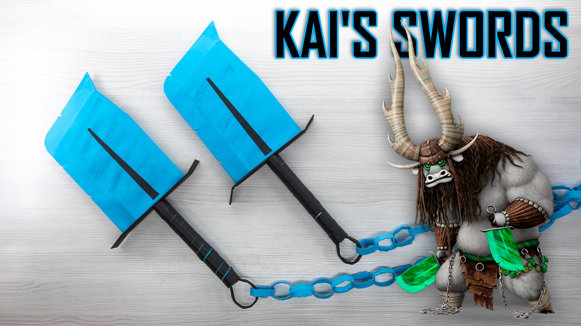 Как сделать нефритовые мечи Кая — простой мастер-класс по поделке из бумаги смотреть онлайн