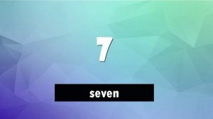 Английский счет от 1 до 12 (numbers 1-12 )