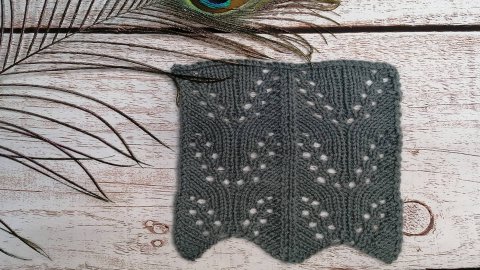 51 //Супер просто и супер красиво Ажурный узор для палантинов и летних кофточек