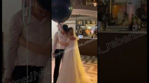 Голос ребенка на Гендер пати на свадьбе, Жених плакал #genderparty #гендерпати #беременность