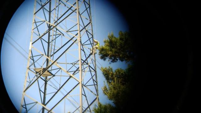 Бинокль. Покраска ЛЭП Painting hight tower voltage malowanie slupów wysokiego napięcia Poland смотреть онлайн
