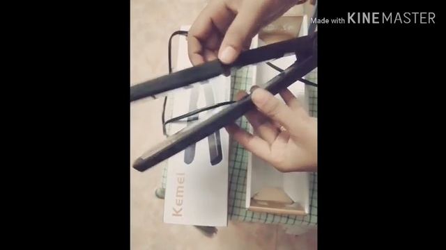 Kemei //proffesional hair straightener Review for beginners #watch till end