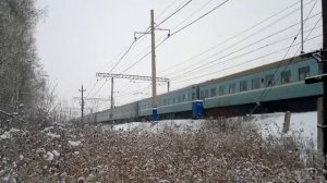 ЧС7-199 с поездом Москва- Караганда.mp4