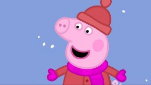 Свинка Пеппа   Снег
