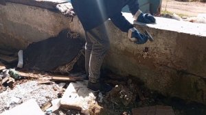 Собираем металл в подворотнях нашего города(друг проколол ногу)