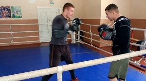 Бокс работа на лапах