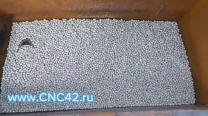 Галтовка деталей глушителя.