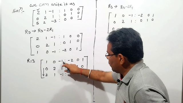 Inverse of matrix by Elementary Transformation Method | part 4| Gauss Jordan method #barunmaths