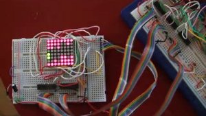Tunnel game on 8-bit AVR atmega 168
