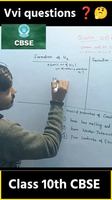 Formation of H2 Molecules||Class 10th Science 2024| #cbseboard2024 #scienceclass10 #vviquestion