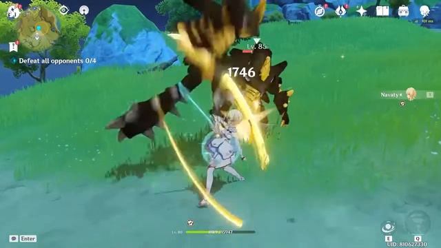 Genshin impact but lumine hate this thing смотреть онлайн