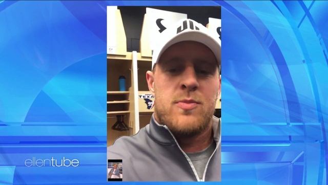 Ellen Surprises Houston Texans Star J.J. Watt With Hurricane Harvey Relief Donation