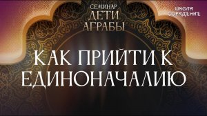 Как прийти к единоначалию  #аграба #семинар #гарат_сорадение