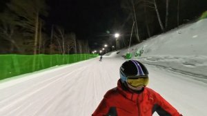 Манжерок. Вечернее катание с Андреем