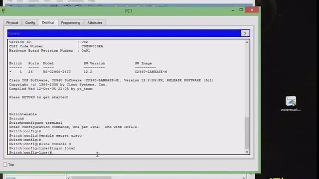 setup and testing of glabal password on switch via console смотреть онлайн