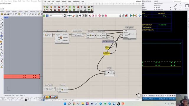 Grasshopper Tekla Drawing : Lesson 1,2 How to create auto dimension Purlin and Bolt смотреть онлайн