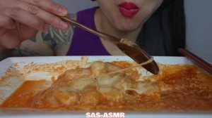 ASMR CHEESY MINI RICE CAKE (SOFT CHEWY EATING SOUNDS) NO TALKING | SAS-ASMR