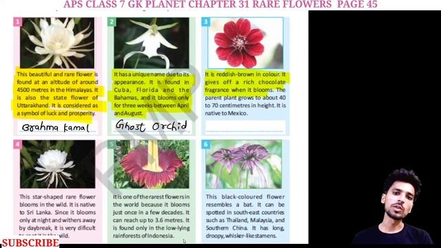 APS GK PLANET class 7 GK | Chapter 31 RARE FLOWERS | Page 45 | GK PLANET |@nksclasses смотреть онлайн