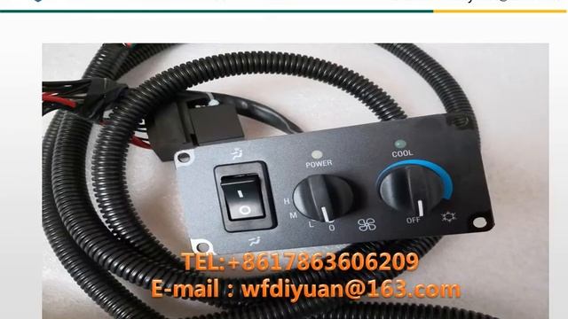 Foton Lovol tractor parts The cab air-conditioning switch смотреть онлайн