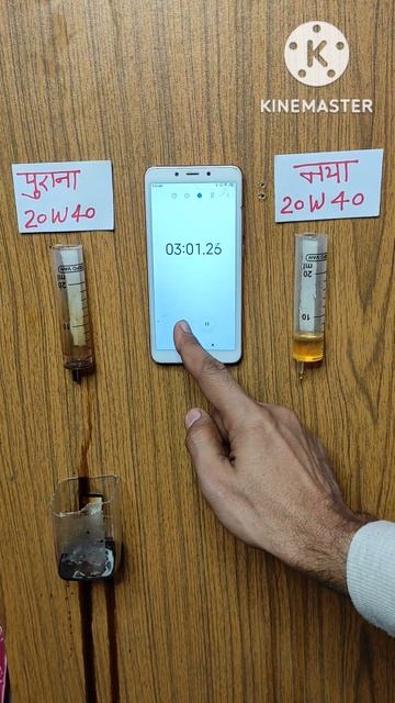 old engine oil vs new engine oil #shorts / oil viscosity #engineer_khopdi смотреть онлайн
