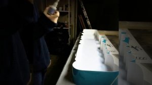 Как изготовить вывеску? Световой короб за 1 минуту.