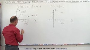 Calculus 2: Complex Numbers & Functions (7 of 28) Geometric Representation of Addition & Subtractio