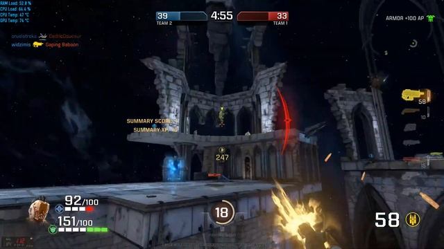 QuakeChampions 20181207 Visor Machine Gun God смотреть онлайн