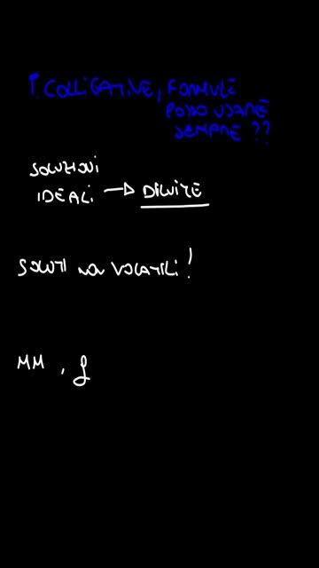 Quando posso usare le formule delle P. Colligative delle soluzioni? #chimica #física #colligative смотреть онлайн