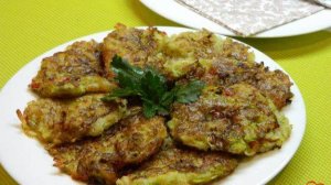 Кабачковые оладьи с картофелем и болгарским перцем