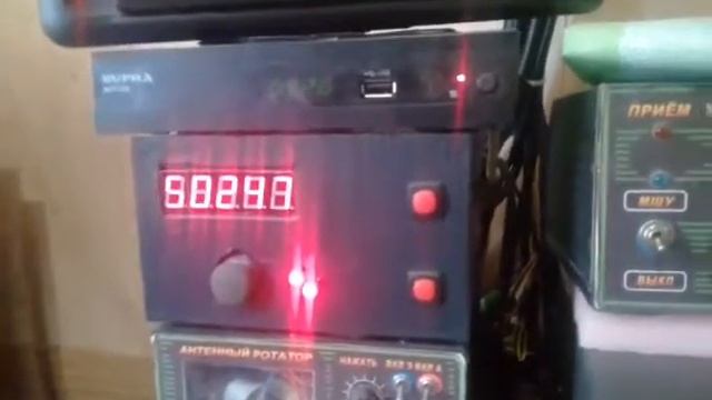 Работа двухосного антенного ротатора собственной разработки. смотреть онлайн