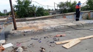 гараж ремонт кровли ч.1
