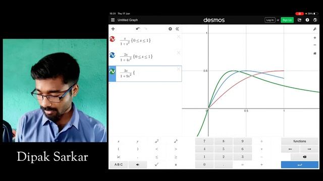 Desmos to graph and examine the convergence of sequence of functions