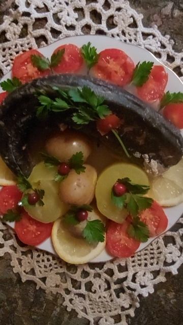 Праздничное блюдо. Лосось на пару.