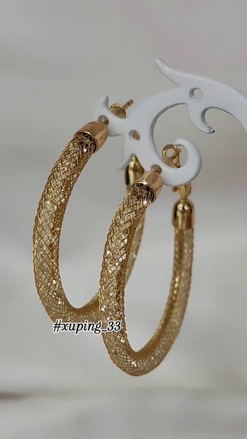 Серьги-конго #дубайскоезолото #медицинскийсплав #xuping #xuping_33 #медсплаввовладимире