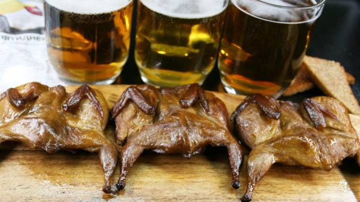 Перепела горячего копчения- маленький деликатес! смотреть онлайн