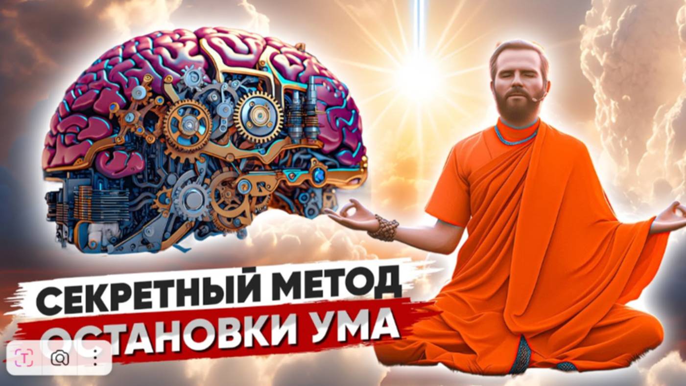 ЛУЧШИЙ Метод остановки ВНУТРЕННЕГО ДИАЛОГА 🔑 УМ Остановится МОМЕНТАЛЬНО ⚡