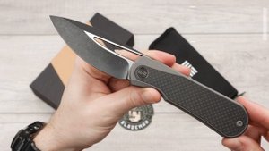 Нож WE Knife Baloo, 20CV, Titanium/Carbon Fiber
