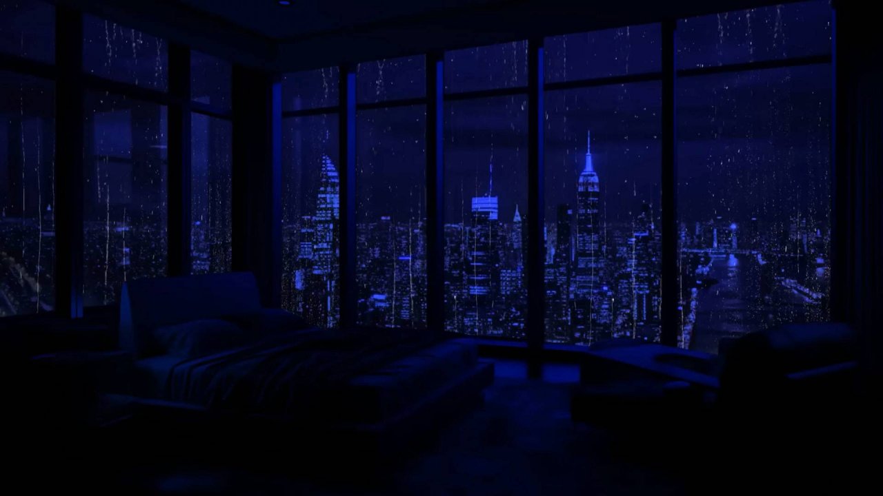 Звуки Городского Дождя в Окне для Сна | Релакс Видео