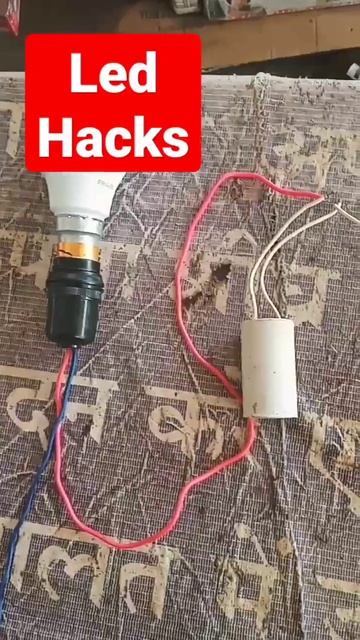 how to operate bulb using capacitor #shorts смотреть онлайн